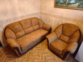 Перетяжка дивана и кресла